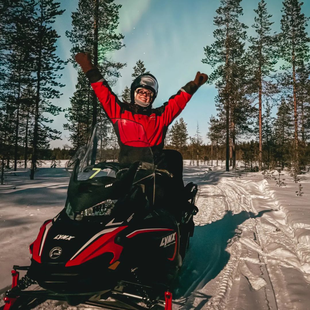 Northern Lights Snowmobile Adventure - Lapland Winter Park